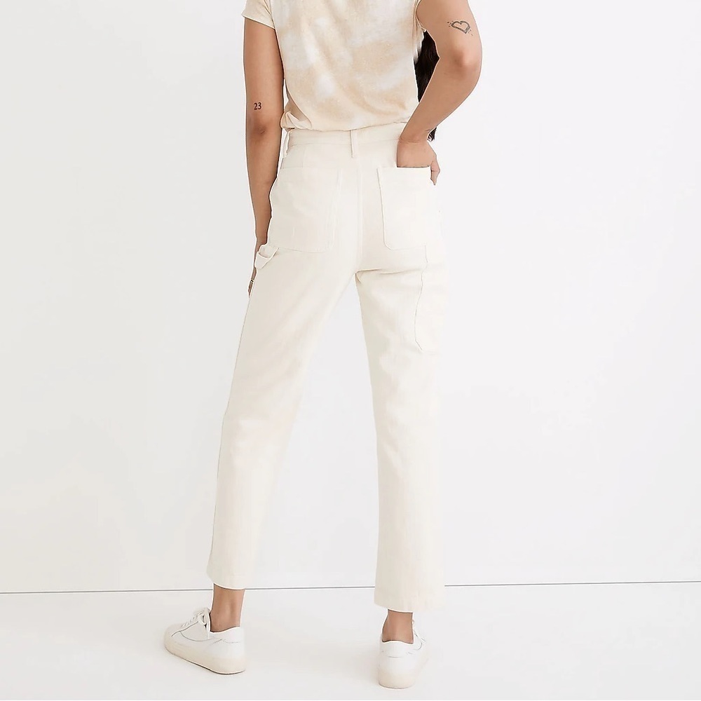 Madewell Off-White Straight-Leg Jeans